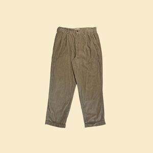 Vintage 34x30 corduroy pants, Crossings mens 1990s beige/tan trousers